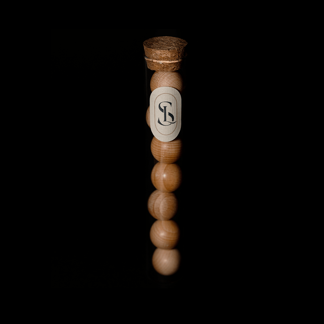 Balles en bois parfumées à la lavande